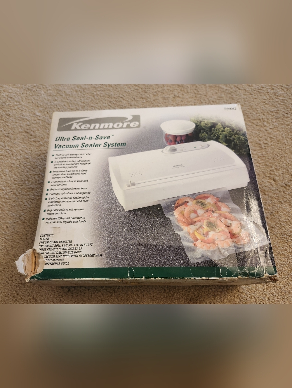 Kenmore Ultra Seal-n-Save Vacuum Sealer System‎ 869043